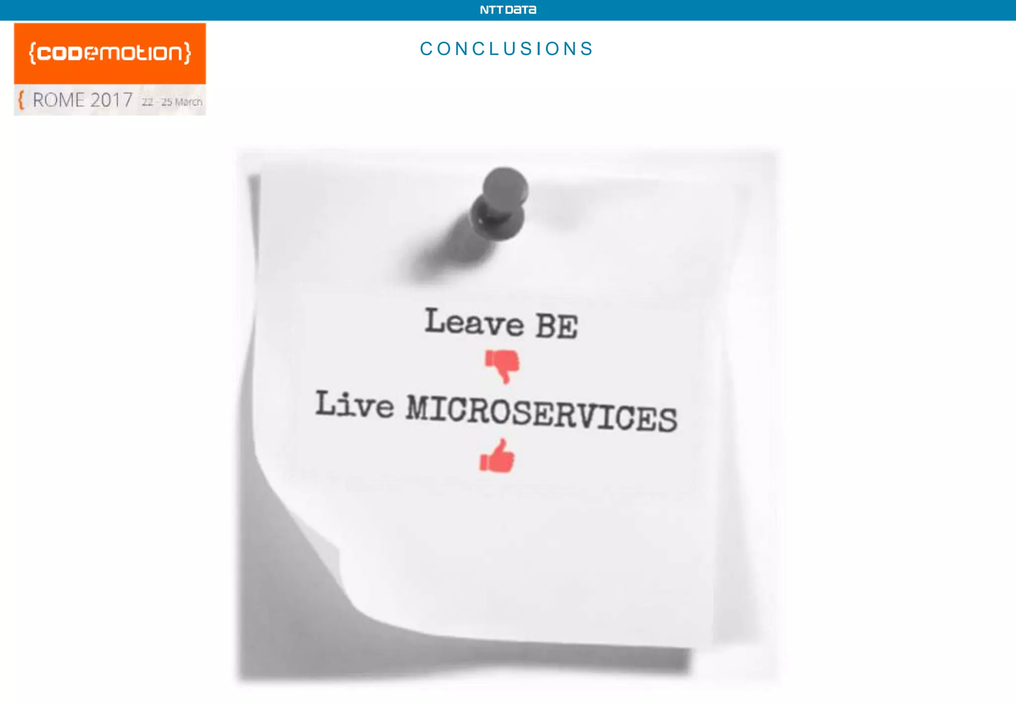 C O N C L U S I O N S
Charles Darwin
 