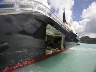 O iate do principe alberto do monaco