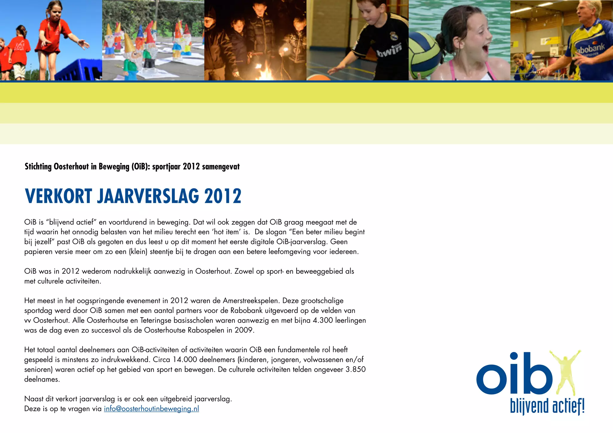 OiB verkort jaarverslag 2012 PPT
