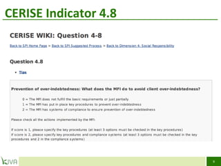 CERISE Indicator 4.8 