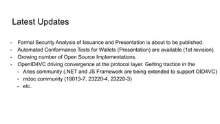 OpenID 4 Verifiable Credentials + HAIP (Update) | PDF
