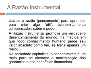A ciência moderna acredita no homem como um ser racional;
