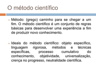 A ciência é um pensamento sistemático: busca uma coerência entre os fenômenos, além de relações complexas de causa e efeito.