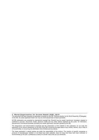 Oie Guidelines For Animal Disease Control