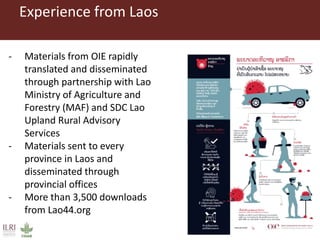 Risk communication experience on African swine fever in Southeast Asia