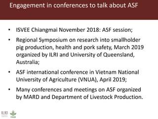 Risk communication experience on African swine fever in Southeast Asia