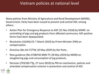 Risk communication experience on African swine fever in Southeast Asia
