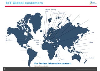 © Copyright OIES Consulting. All rights reserved.7
IoT Global customers
US
UK
India
Iran
For Further information contact:
info@oies.es
 