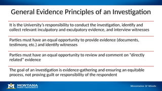 Evidence Title OIE Title IX Training 5 - Evidence - Accessible.pptx