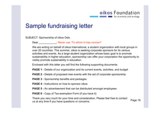 Kim Poldner on Fundraising