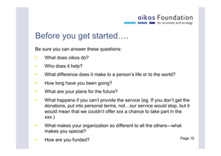 Kim Poldner on Fundraising