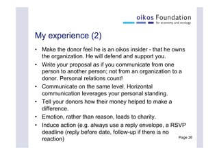 Kim Poldner on Fundraising