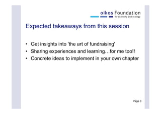 Kim Poldner on Fundraising