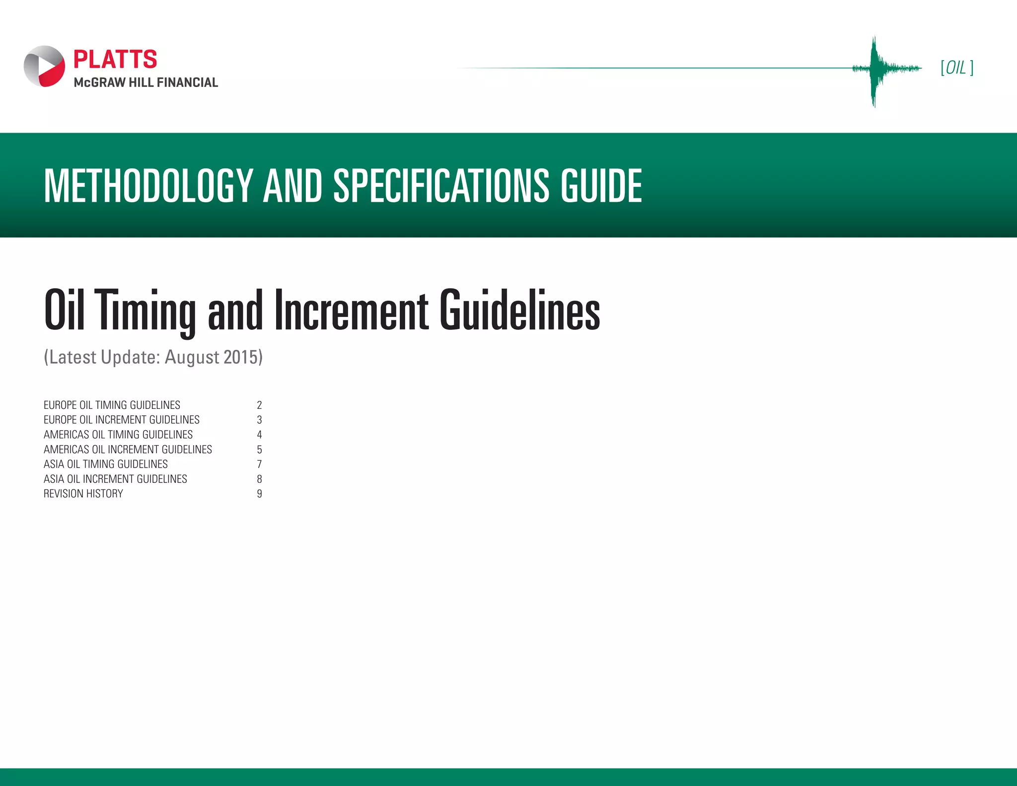 Oil timingincrementguidelines PLATTS PPT