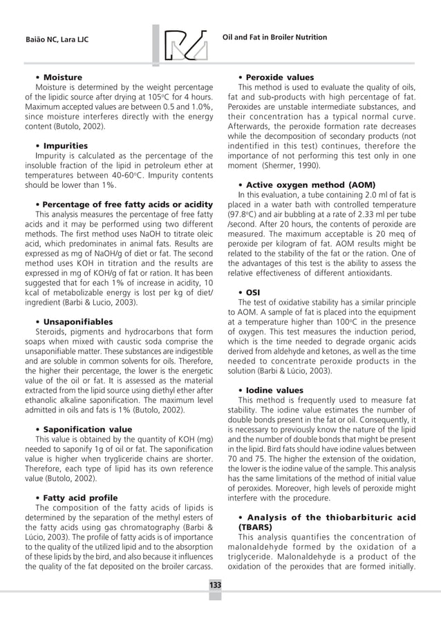 Oil and fat in broiler nutrition PDF