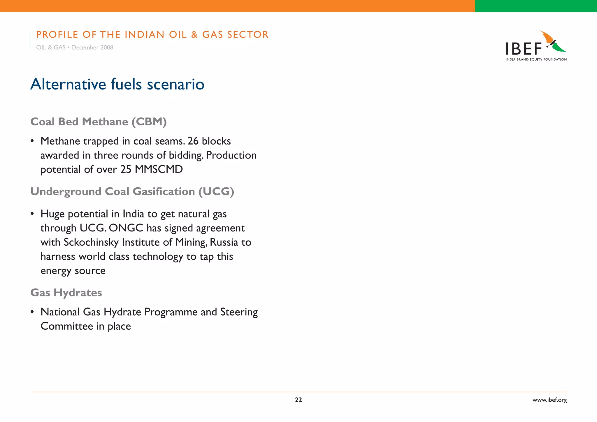 Indian Oil & Gas Industry Presentation 010709