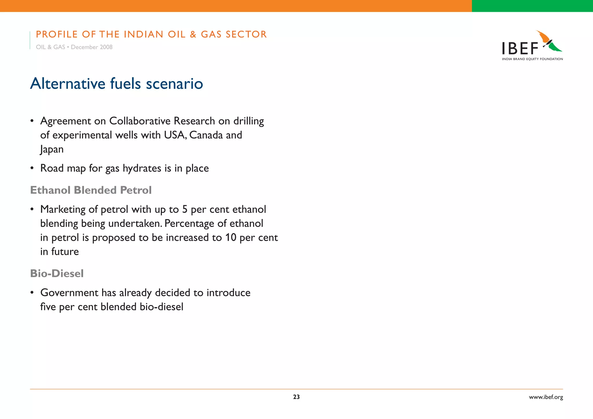 Indian Oil & Gas Industry Presentation 010709