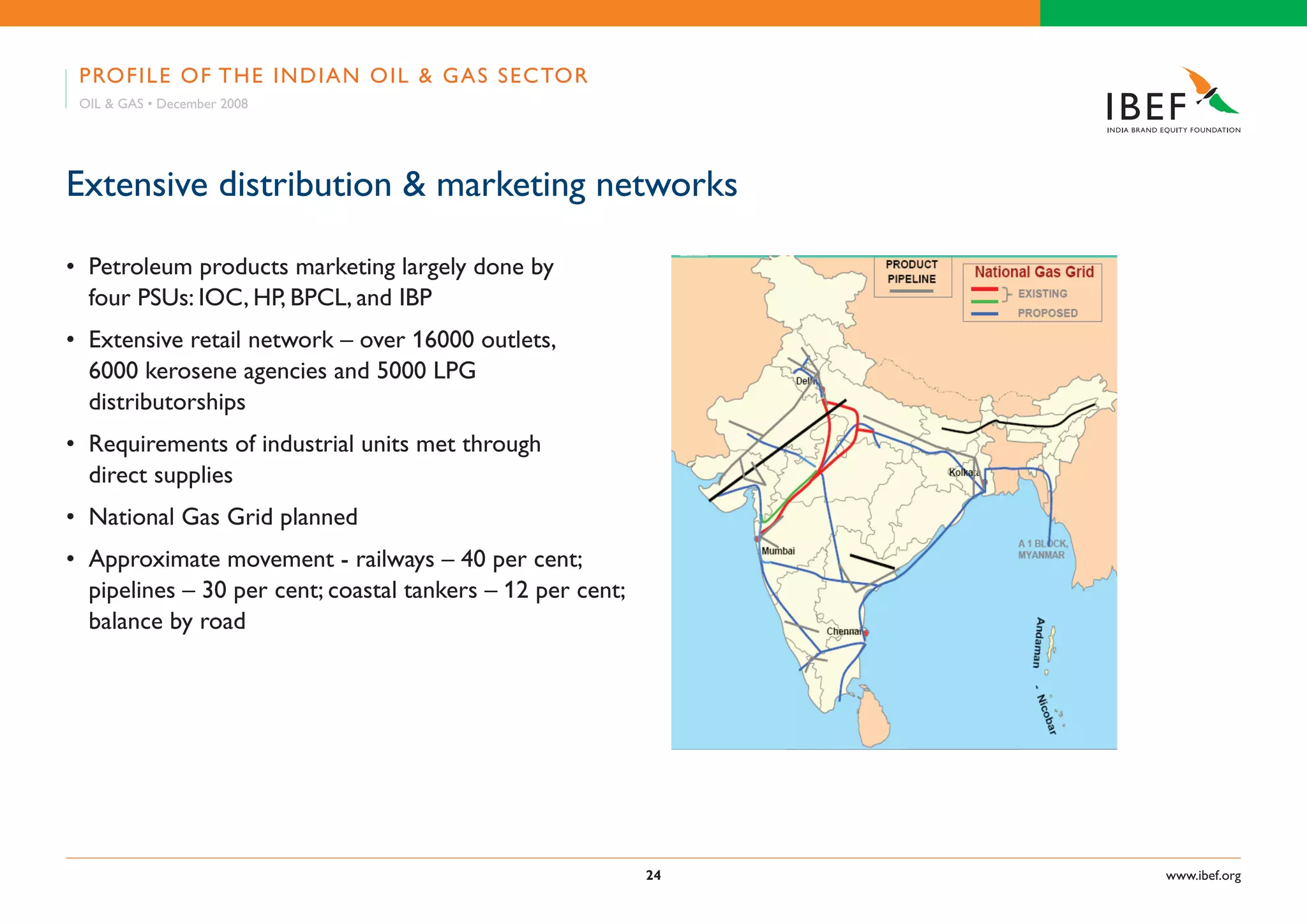 Indian Oil & Gas Industry Presentation 010709