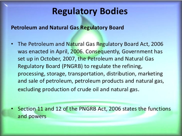 Oil and gas industry