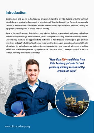 Join the Best Oil and Gas Rig Courses in Kerala at Blitz Academy | PDF