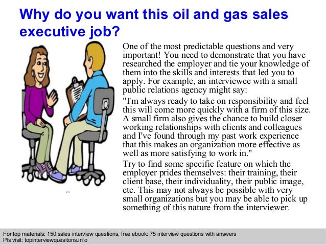 Oil And Gas Sales Executive Interview Questions And Answers