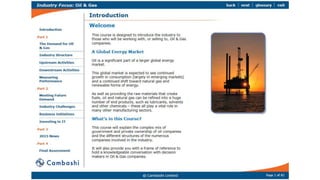 Cambashi Courses - Oil and Gas (Selected Slides)