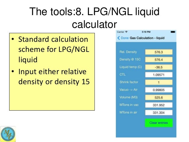 Lpg Gas Density Chart