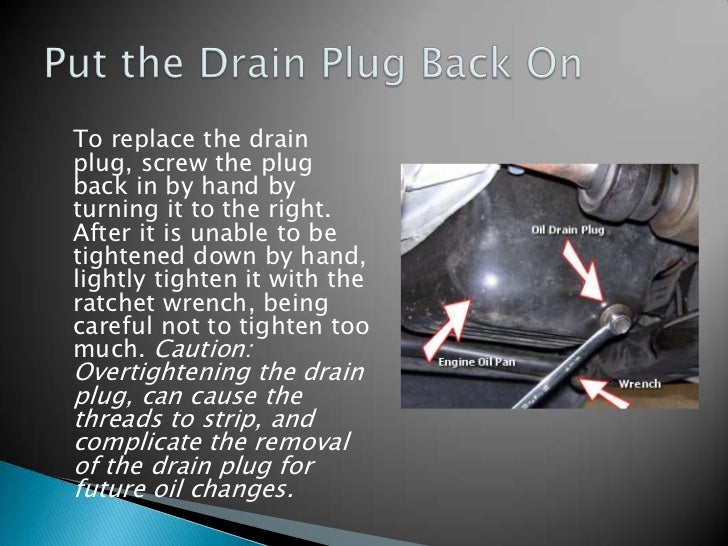 Oil Change Instructions