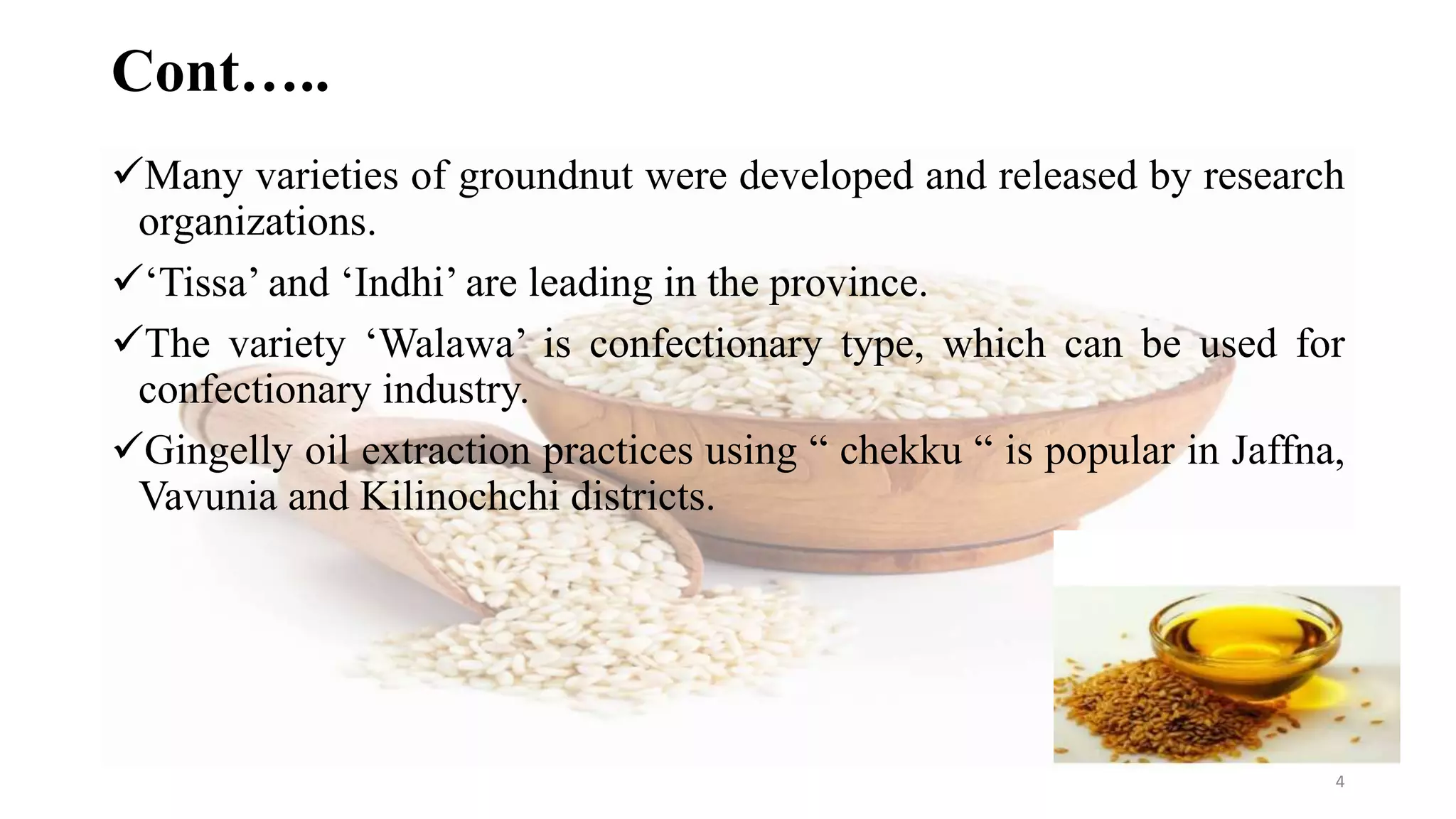 Oil Crop Cultivation Value Addition Process In Jaffna PPT Oil crop cultivation value addition process in jaffna ppt