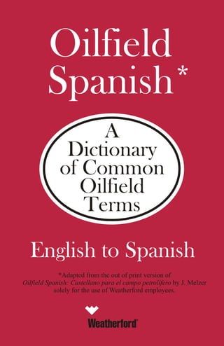 Oilfield english spanish dictionary