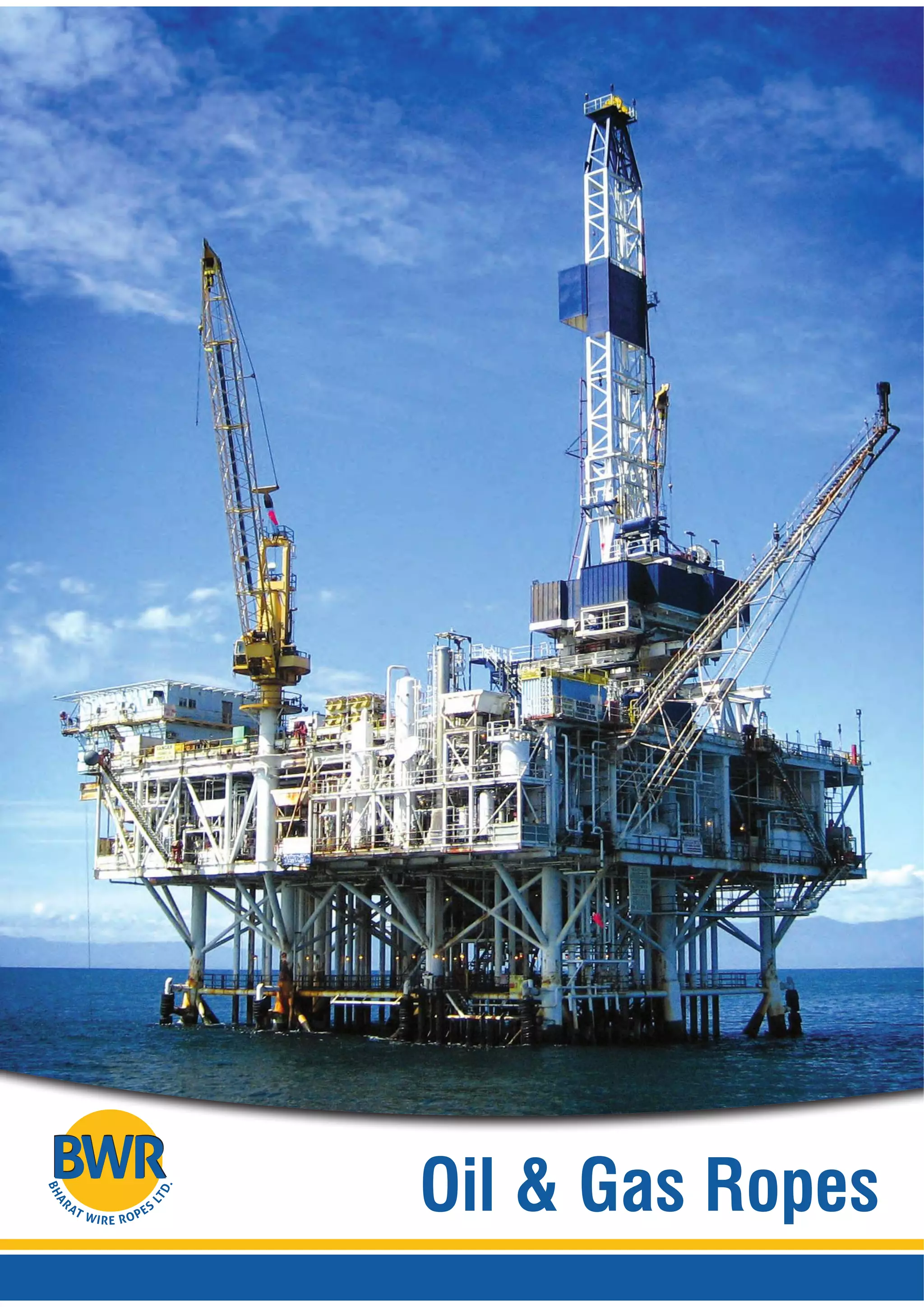 Oil & Gas Wire Ropes Offshore Drilling Rigs Winches Cranes