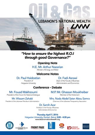 Oil & Gas - Haigazian University - Poster