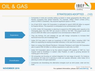 Oil & Gas Sectore Report - November 2016