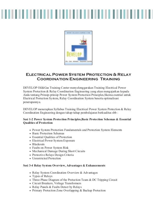 Diagram Electrical Power Protection U0026 Relay Coordination Engineering