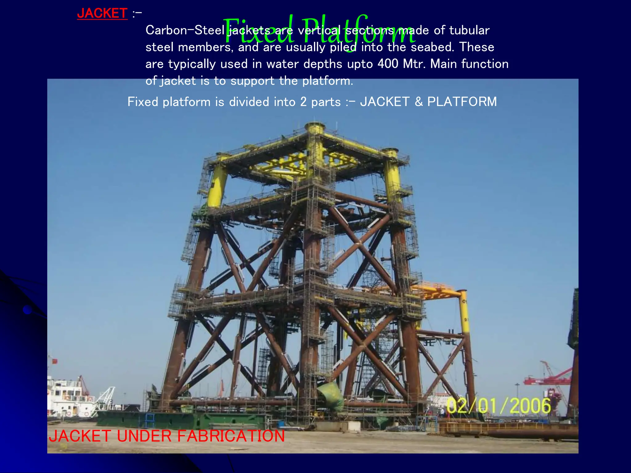 OIL & GAS OFFSHORE PLATFORM overview with details | PPTX