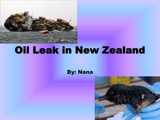 Oil Leak in New Zealand

         By: Nana
 