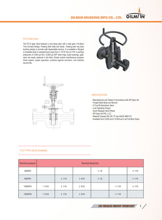 Oilman mudking mfg product catalog