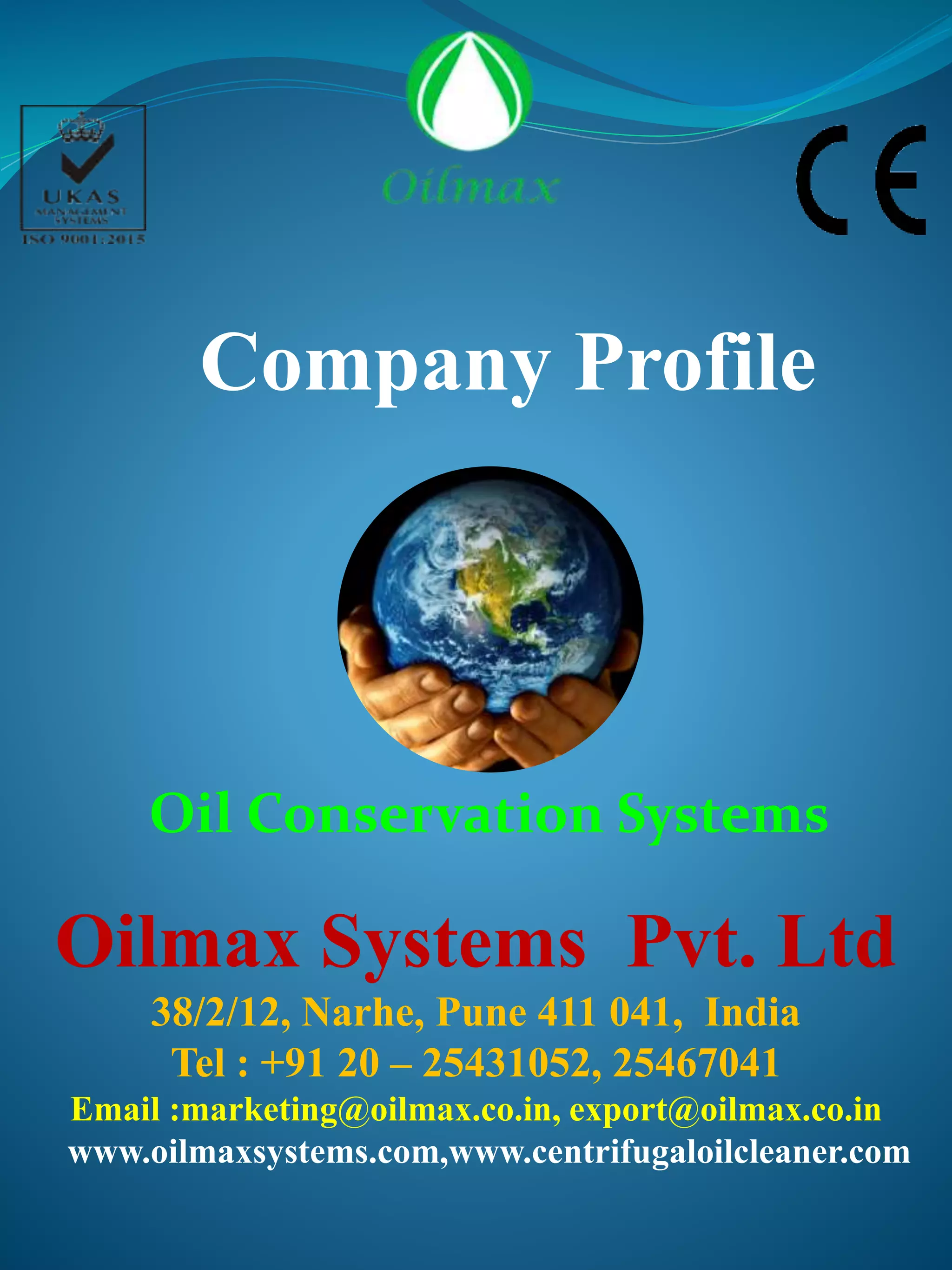 Oil Cleaning and Separation System By Oilmax Systems Private Limited PDF