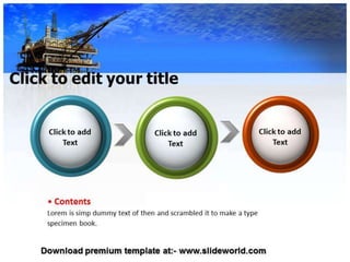 Oil mining PowerPoint Template