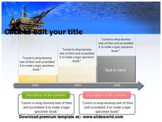 Oil mining PowerPoint Template