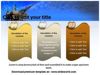Oil mining PowerPoint Template