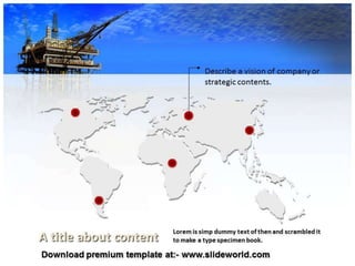 Oil mining PowerPoint Template