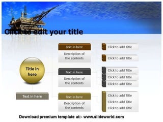 Oil mining PowerPoint Template