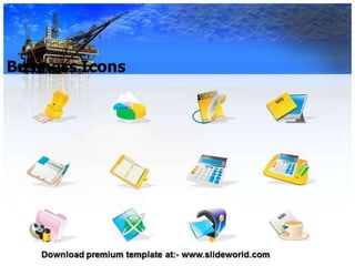 Oil mining PowerPoint Template