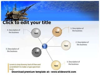 Oil mining PowerPoint Template