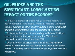 oil prices and its effect on global economy.pptx