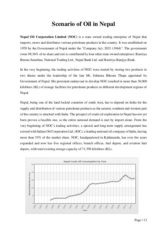 Oil prices & its impact on Economy of Nepal