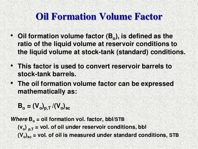 Oil Properties