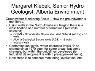 Water Geologist Oil Sands Water Management Initiative Notes | PPT
