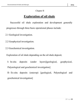 Oil shale and shale gas (abdallah) | PDF